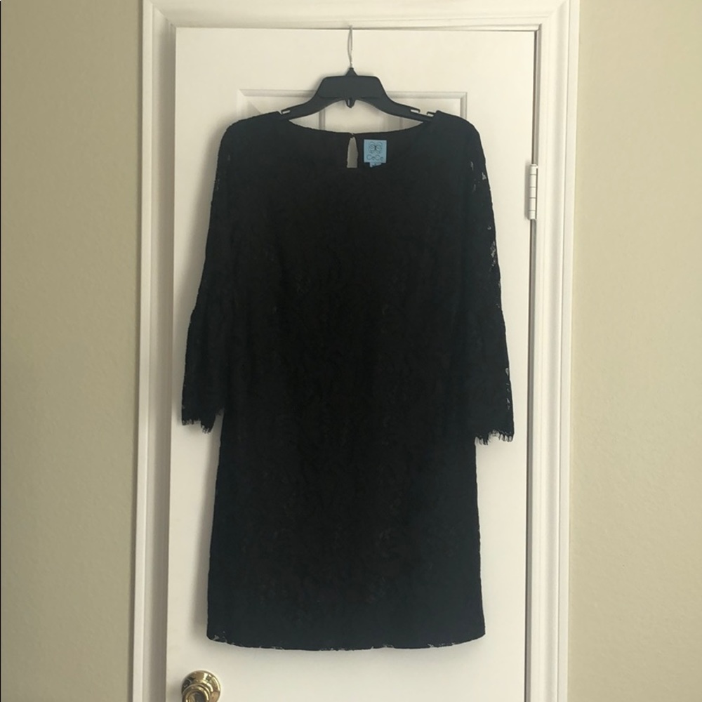 Black lace dress